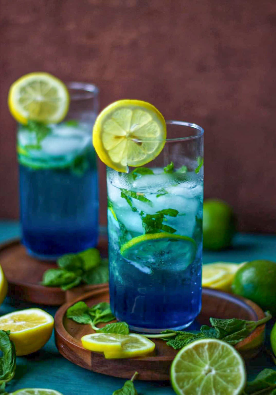 Exotic cocktail with lime